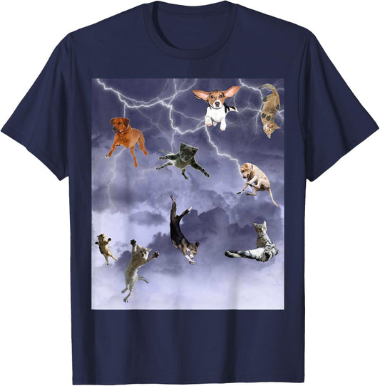 Funny it's raining Cats and Dogs T-Shirt T-Shirt