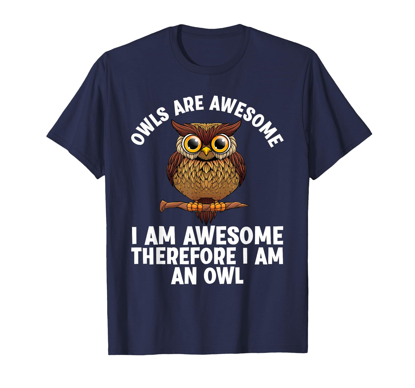 Funny Owl Design For Men Women Night Owl Animal Owl Lover T-Shirt, Small, Black