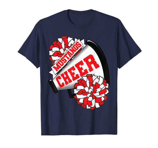Mustangs Cheer Back To School Cheerleading Spirit R T-Shirt