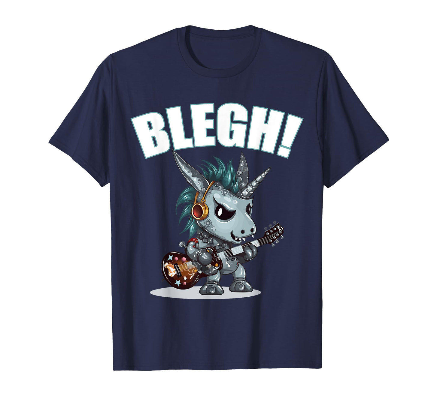 Blegh Heavy Metal Metalcore Unicorn T-Shirt