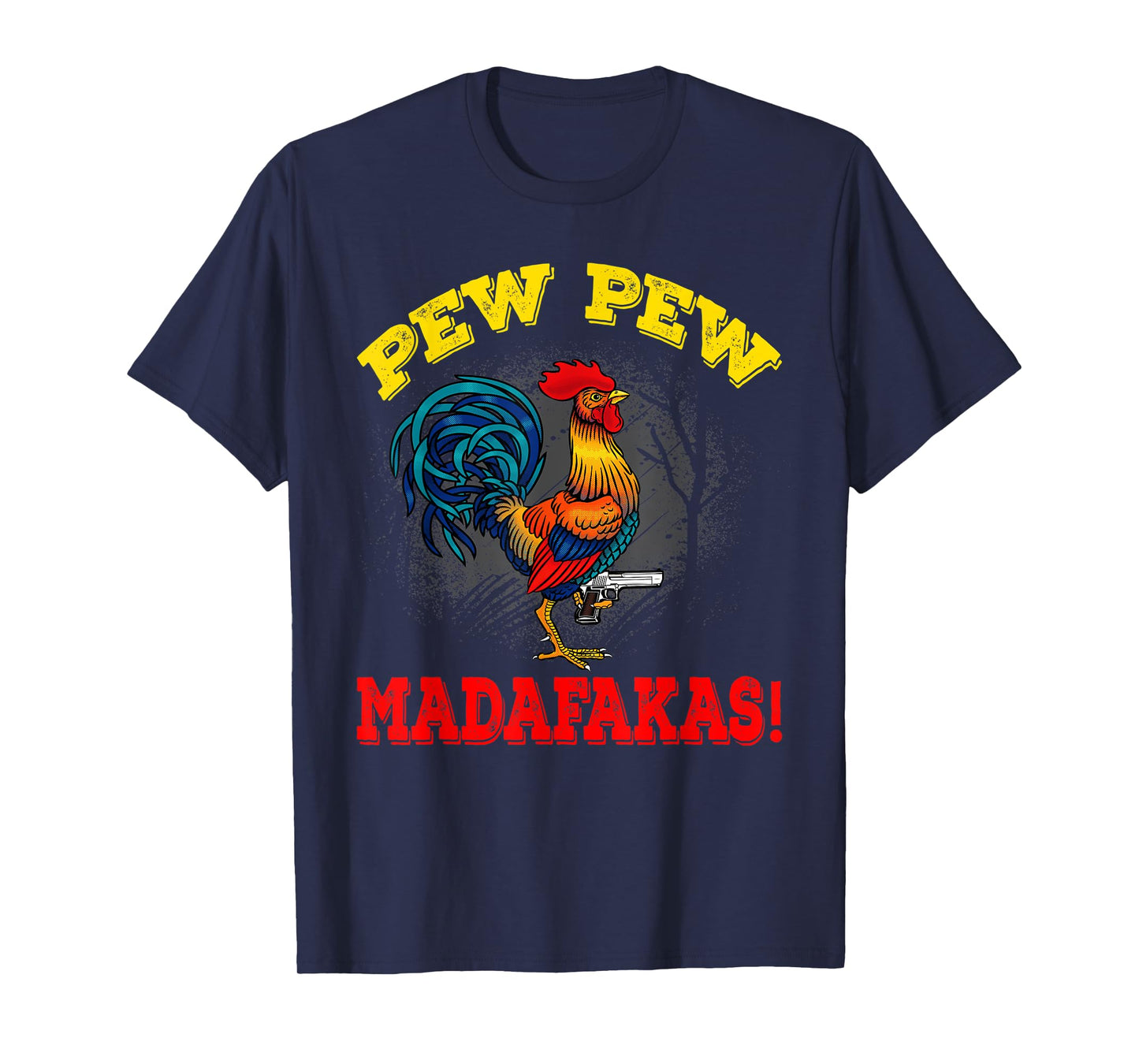 Pew Pew Madafakas Rooster Design For Chicken Lovers T-Shirt