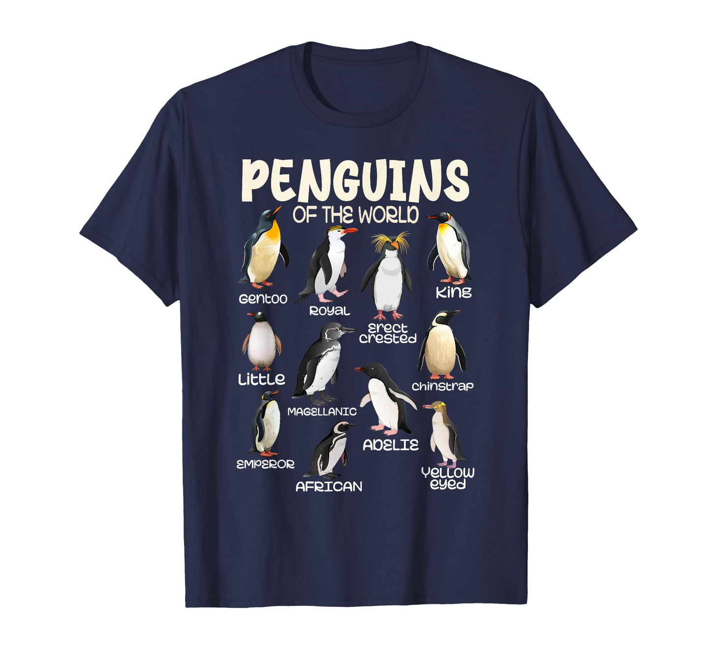 Penguin Tees Penguins Animals of the World Penguin Lovers T-Shirt