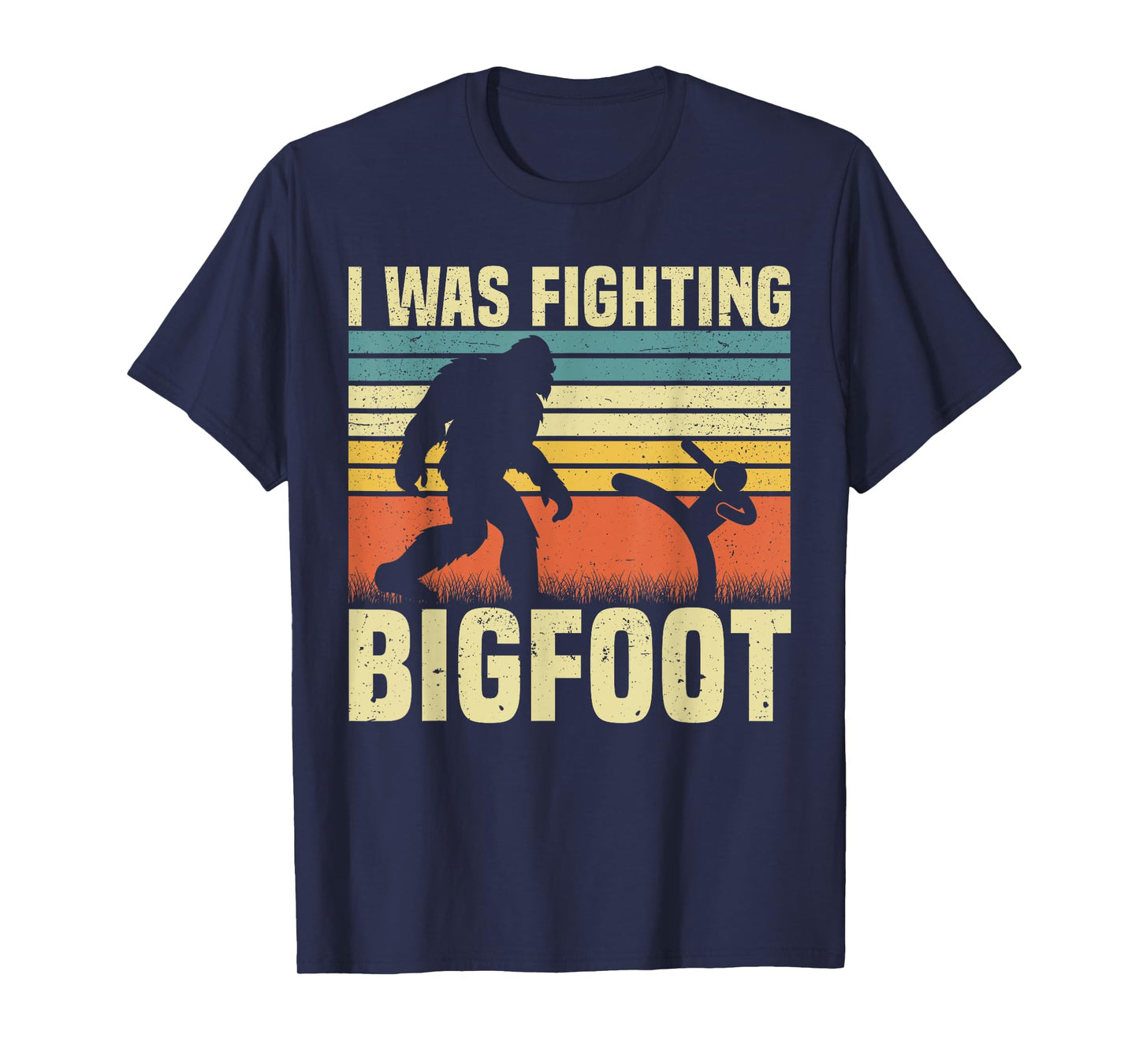 I Was Fighting Bigfoot PWD Funny Broken Leg Arm Wheelchair T-Shirt