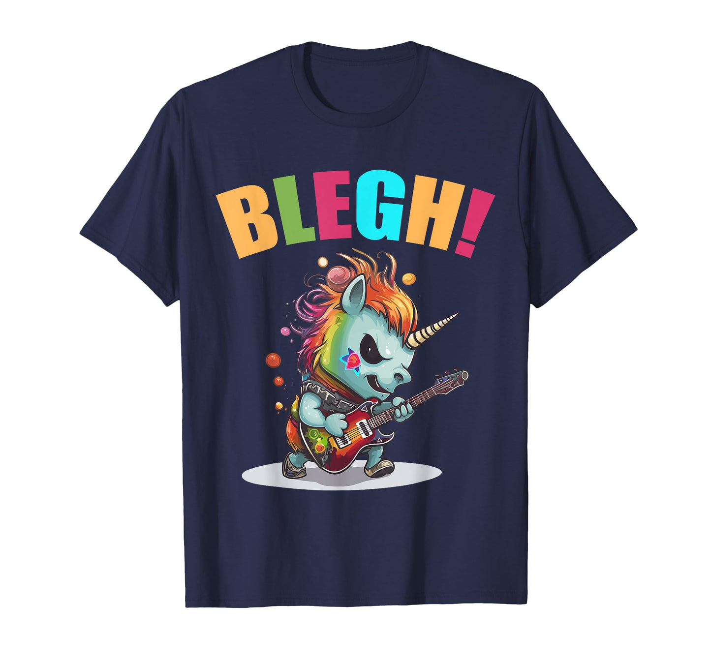 Blegh Heavy Metal Metalcore Unicorn T-Shirt