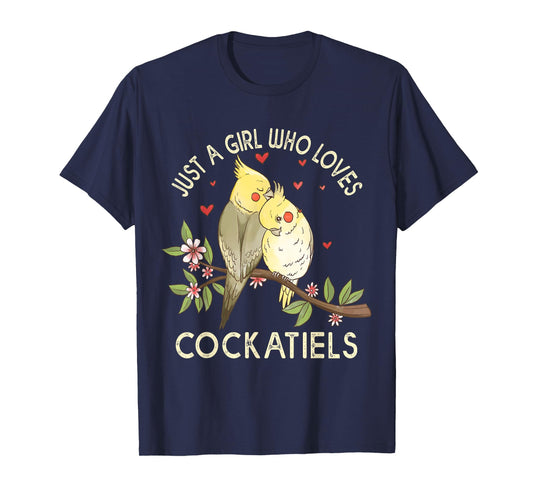 Cockatiels Love Birds Couple Valentines Day Cute Parrot Birb T-Shirt