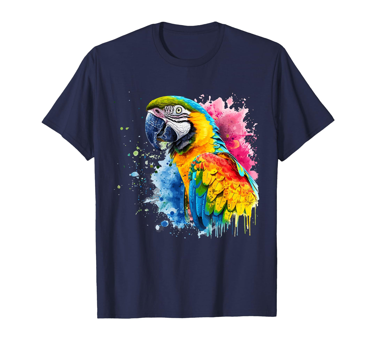 Colorful Parrot Watercolor T-Shirt