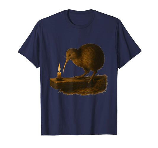 Candlelit Kiwi Night Painting T-Shirt