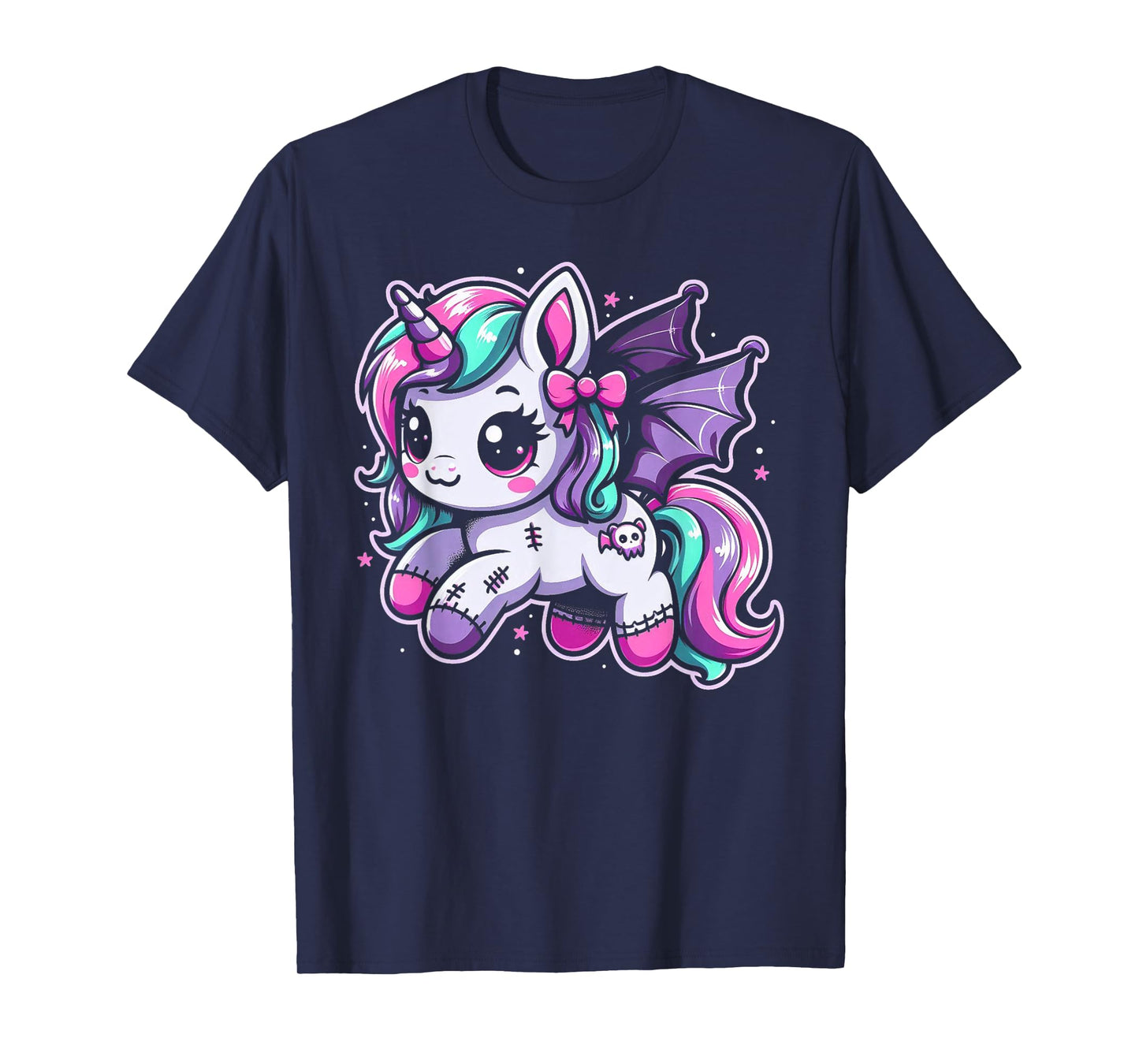 Pastel Goth Unicorn Kawaii Creepy Cute Aesthetic Art T-Shirt
