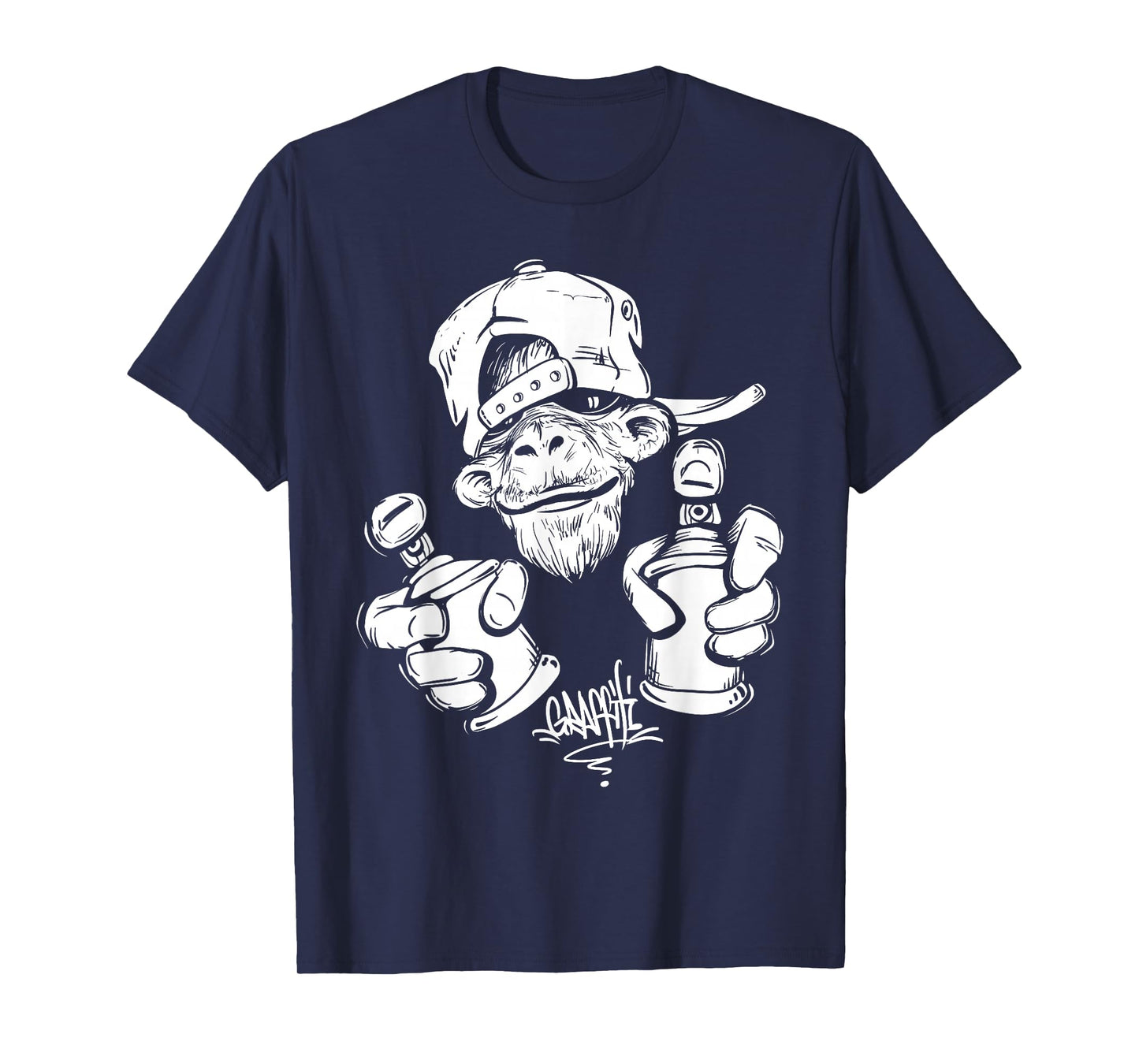 Monkey Graffiti Hip Hop Rap Music Ape Graphic Apparel Gift T-Shirt