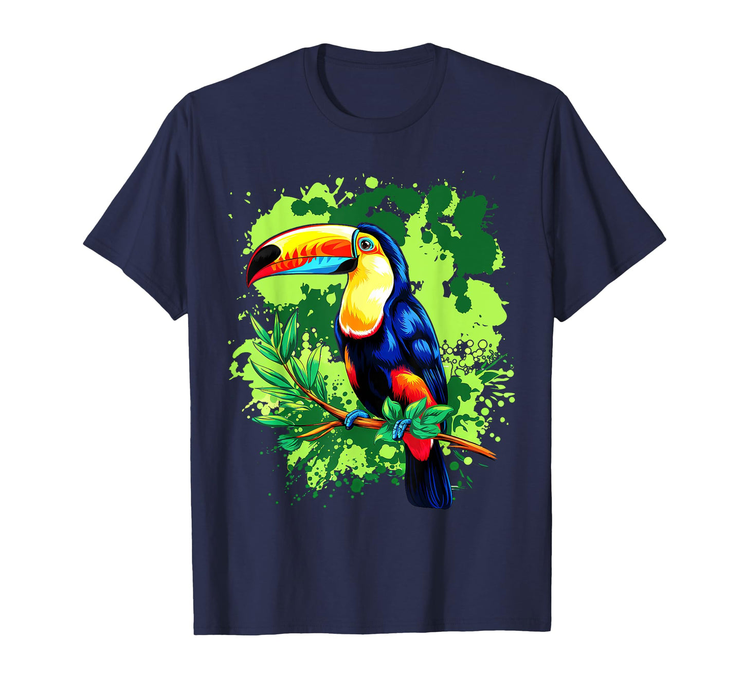 Watercolor Toucan Bird Watercolour Tropical Colorful T-Shirt