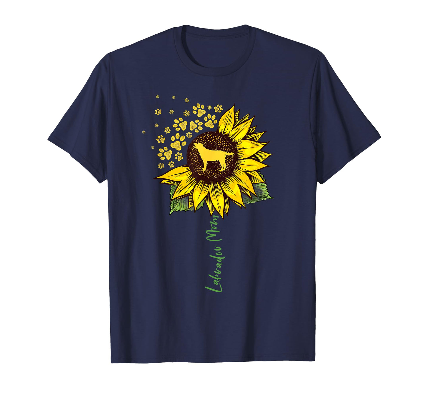 Labrador Mom Sunflower Labrador Retriever Gifts Dog Mom Mama T-Shirt for Men Women Girls Kids