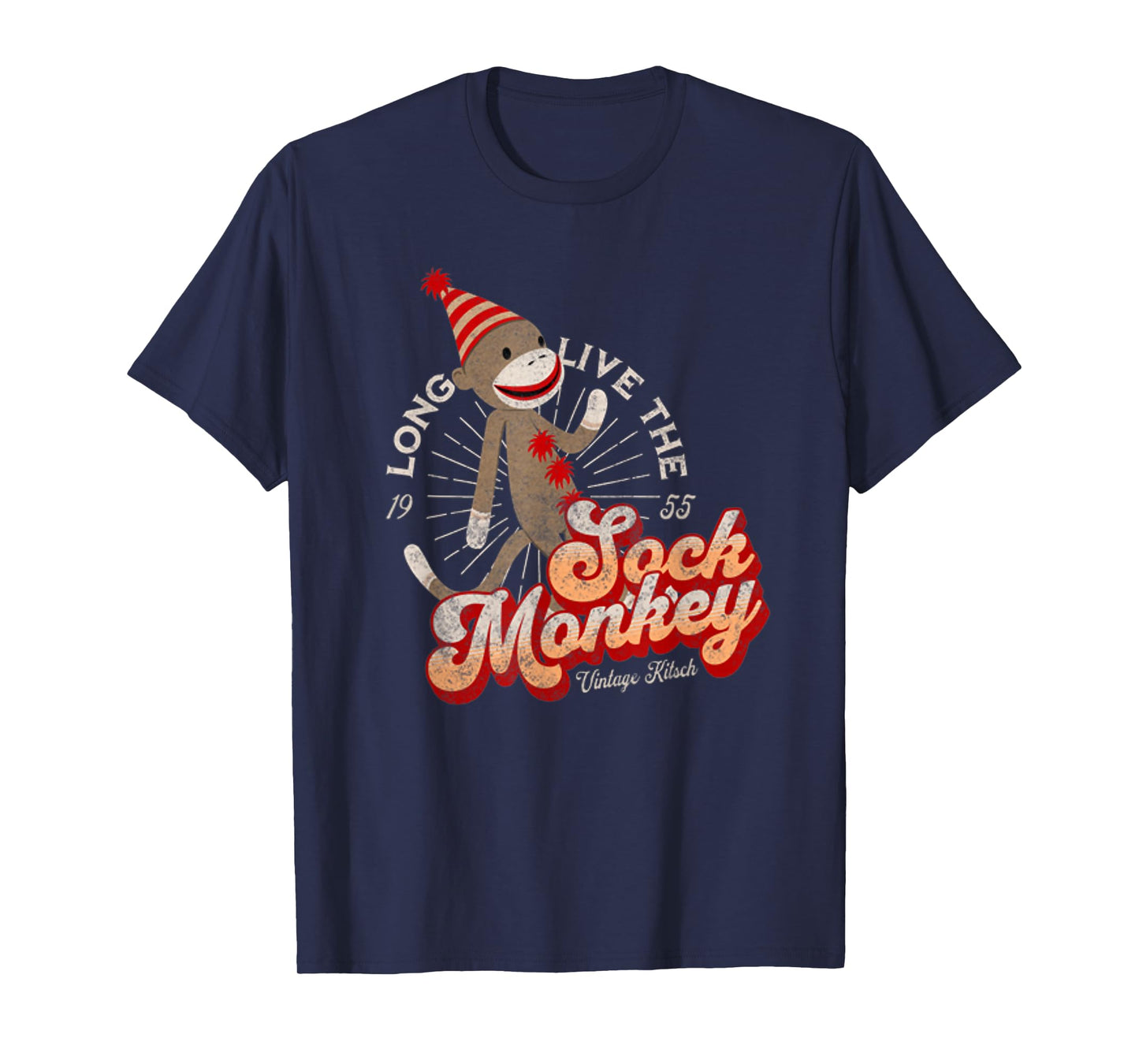 Long Live the Sock Monkey Est 1955 Cute Sock Monkey T-Shirt