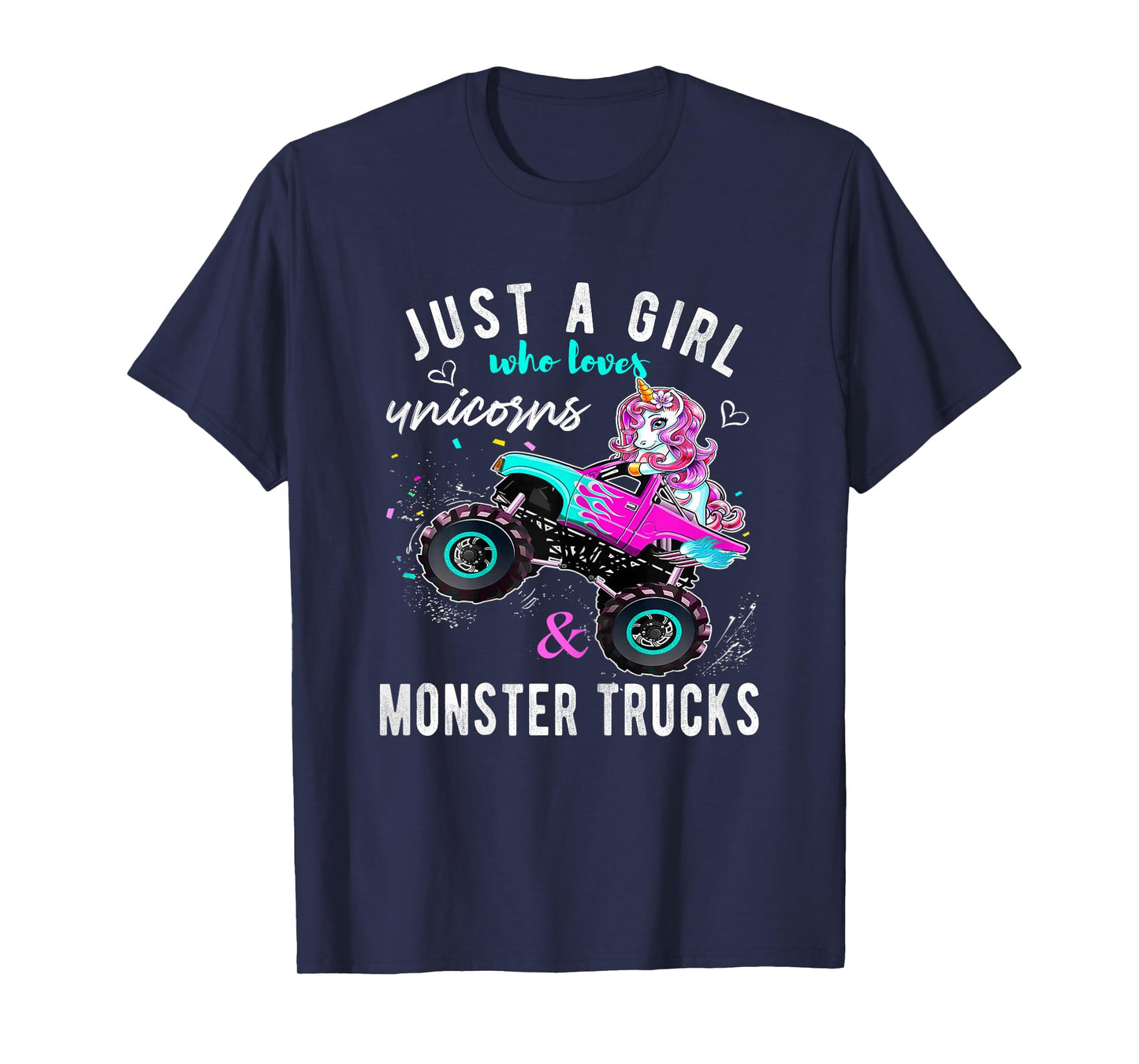 Unicorn Drive a Monster Truck -Unicorn Birthday Daughter T-Shirt