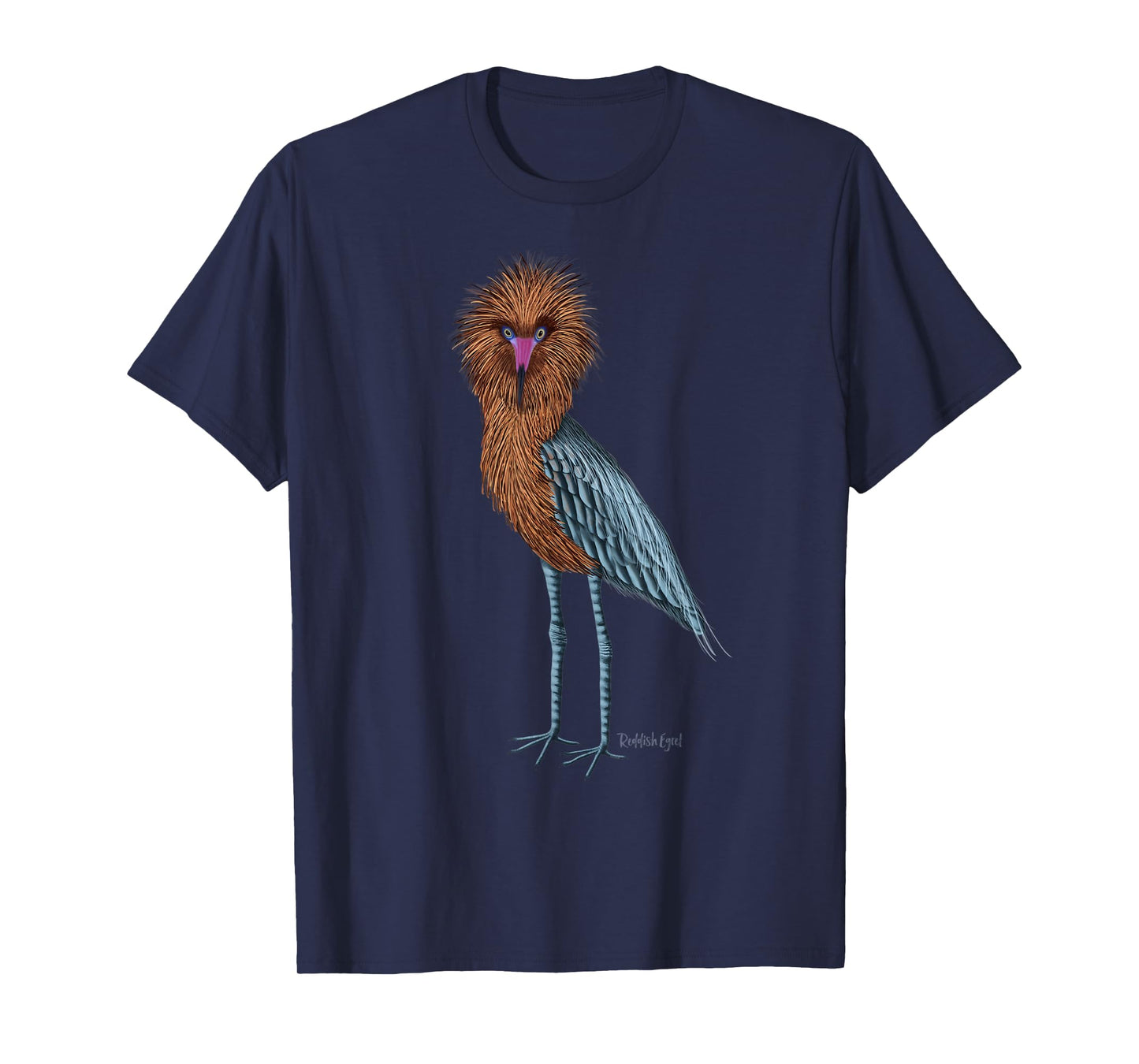 Reddish Egret Heron Art Birder Shirt Wildlife Bird Watching T-Shirt