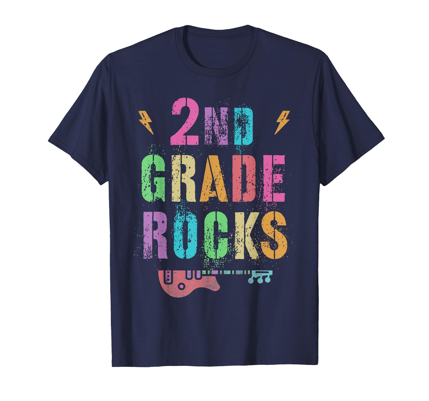2nd GRADE ROCKS Teacher SECOND Grader Rockstar Team Vintage T-Shirt
