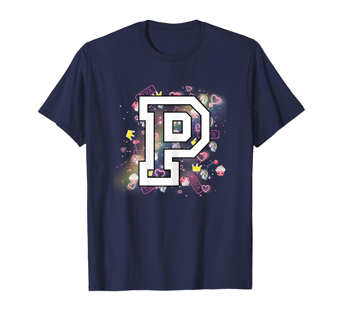Kids Letter P Clothing For a Girl Who's Name Starts With P T-Shirt