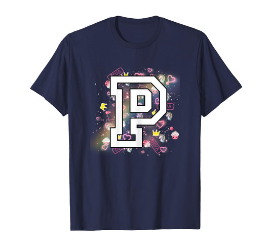 Kids Letter P Clothing For a Girl Who's Name Starts With P T-Shirt