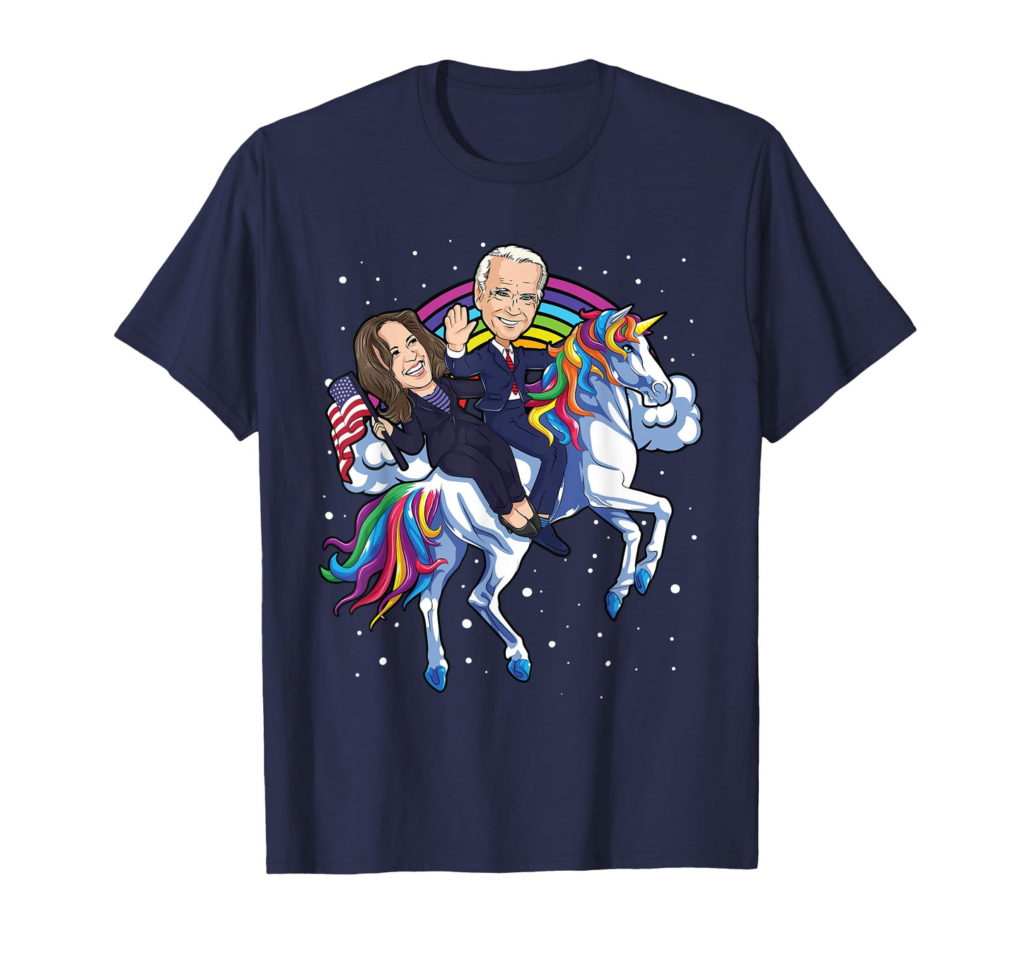 Kamala Harris Unicorn Joe Biden 2021 Riding President USA T-Shirt
