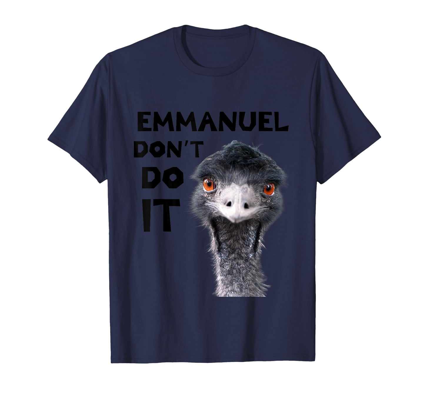 Emu Love Tees Emmanuel Don't Do It Viral Emu T-Shirt, White