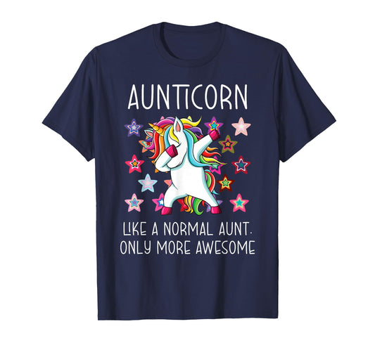 Aunticorn Like An Aunt Only Awesome Dabbing Unicorn T-Shirt