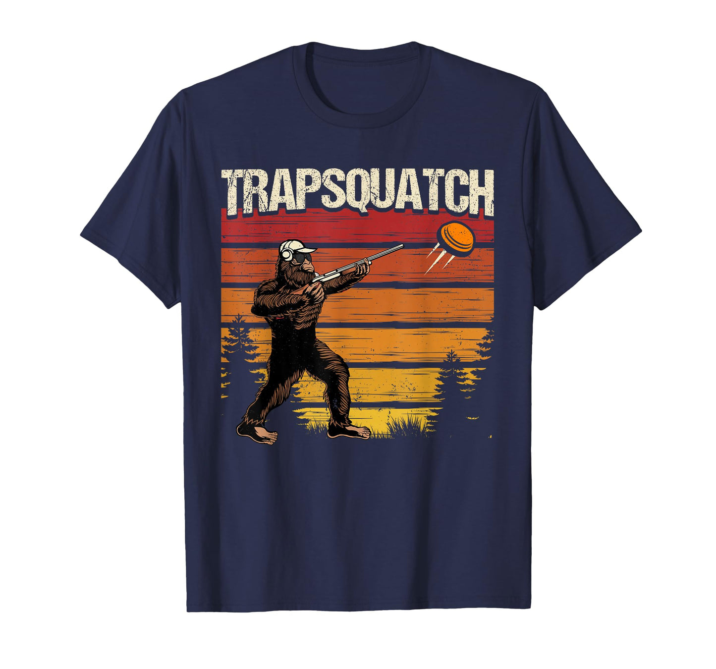Funny Trap Clay Shooting Bigfoot Trapsquatch Men T-Shirt