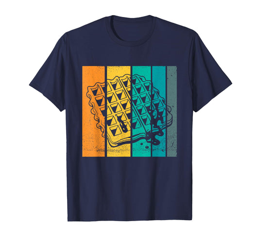 Waffle Design Artsy Vintage Waffle Lover T-Shirt