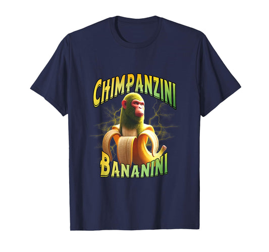Chimpanzini Bananini - Funny Italian Brainrot Meme Boys Kids T-Shirt