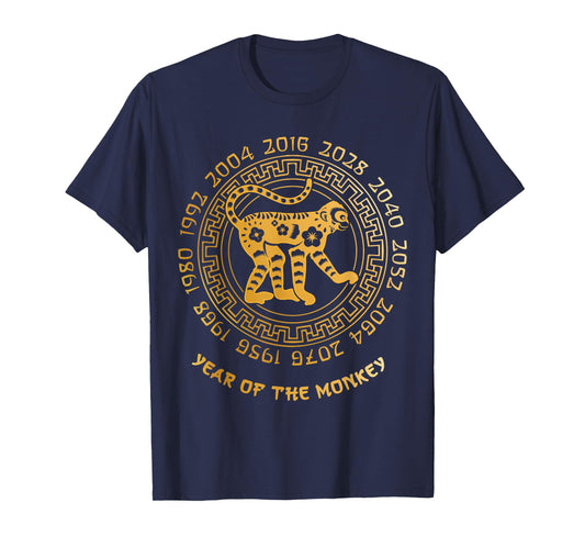 Chinese New Year Of The Monkey Chinese Zodiac Year 2028 T-Shirt