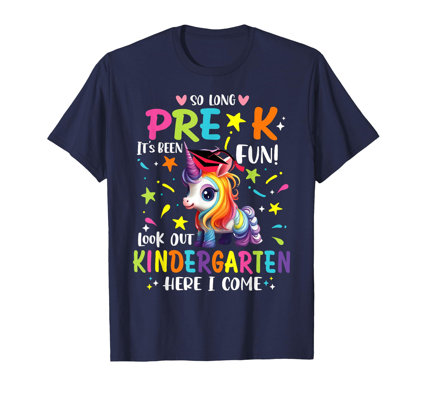 So Long Pre-K Kindergarten Here I Come Preschool Graduation T-Shirt
