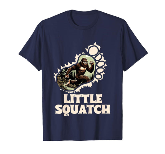 Kids Sasquatch Lover Bigfoot Baby Girl Baby Boy Little Squatch T-Shirt