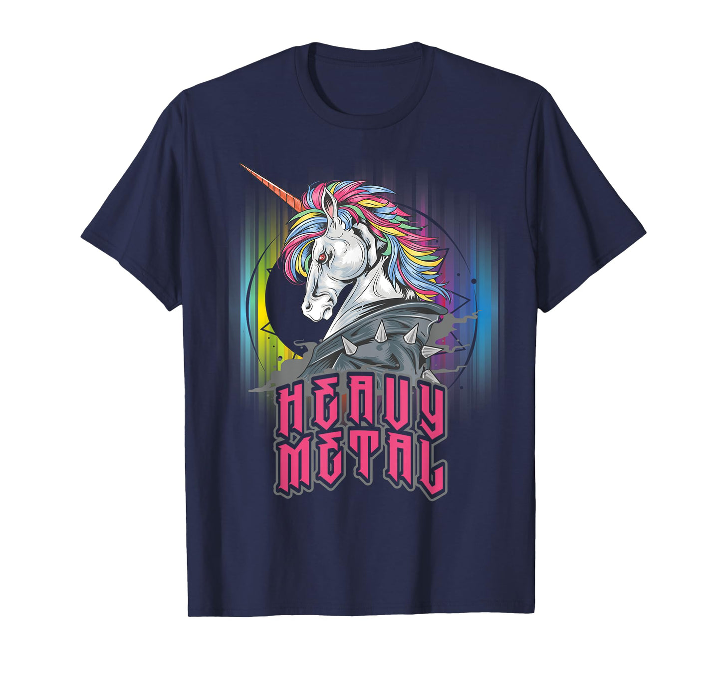 Funny Heavy Metal Unicorn Design For Men Woman Kids T-Shirt