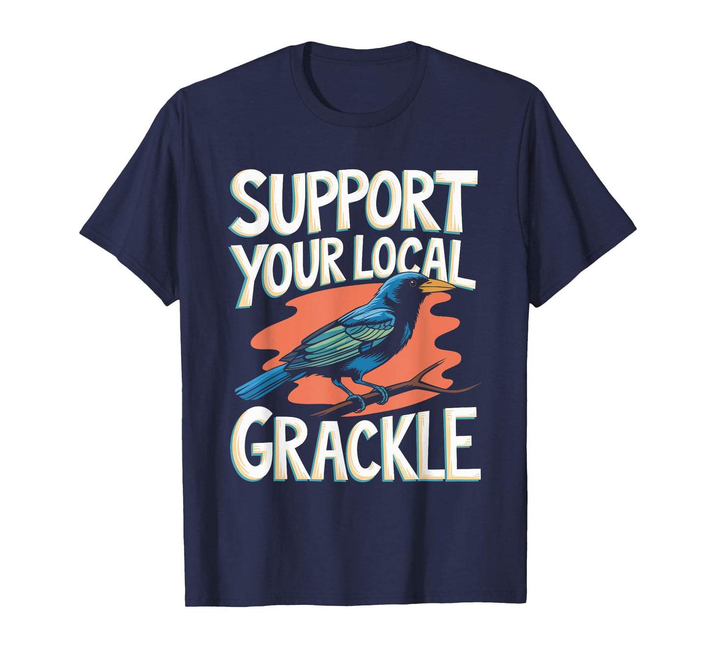 Quiscalus Grackle Bird For Kawaii Bird Lover T-Shirt