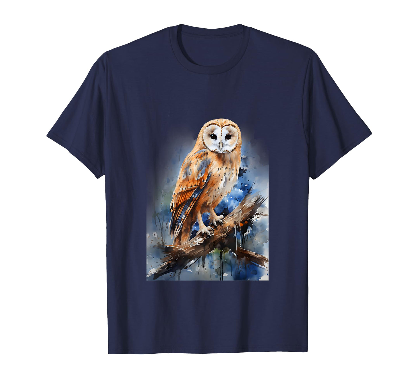 Barn Owl Gift Realistic Nature Trees Volatile T-Shirt
