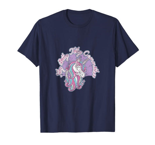 Itty Bitty Titty Committee Unicorn Retro Vintage T-Shirt