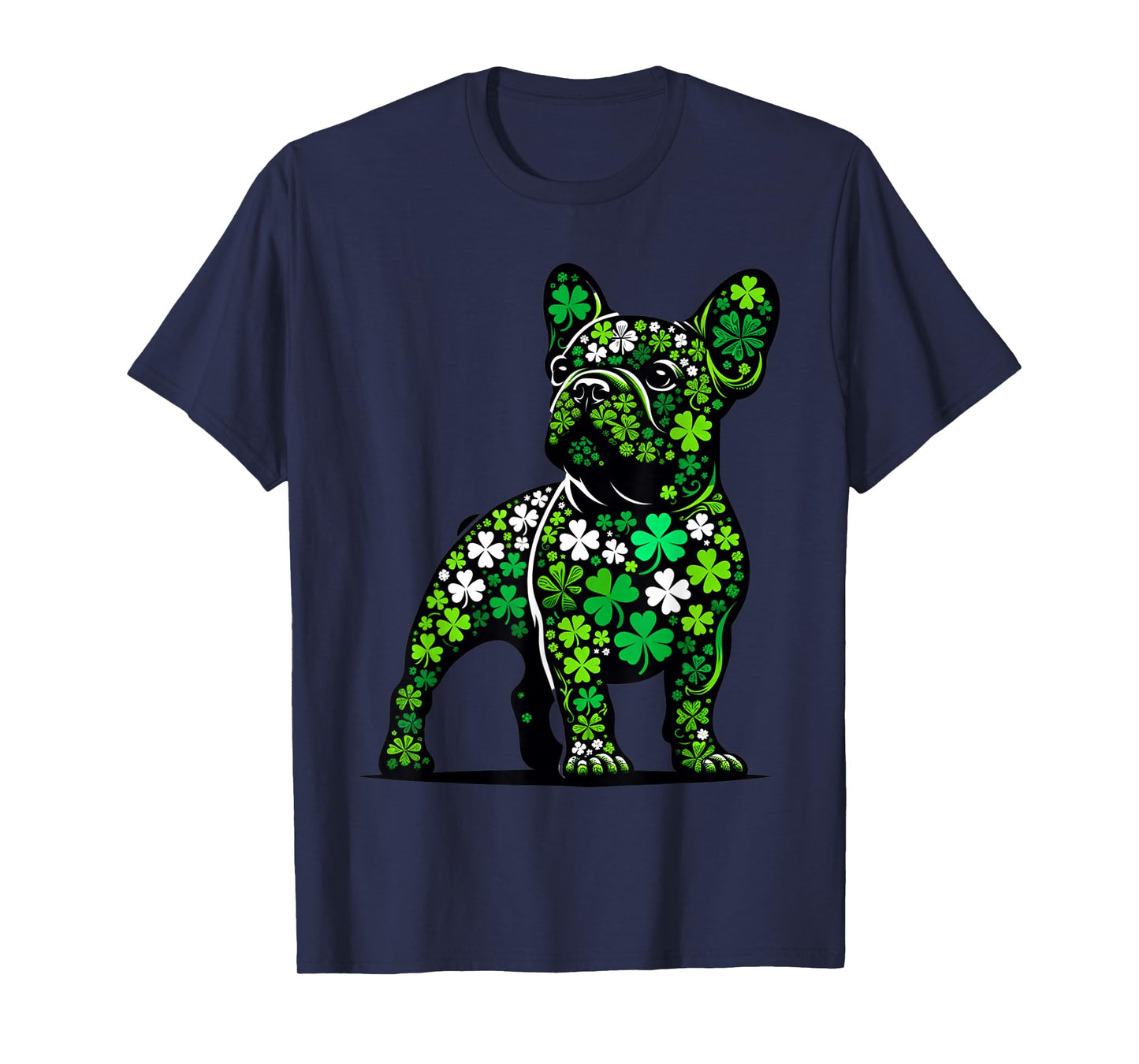 St Patricks Day Dog Themed Women Men French Bulldog Lover T-Shirt