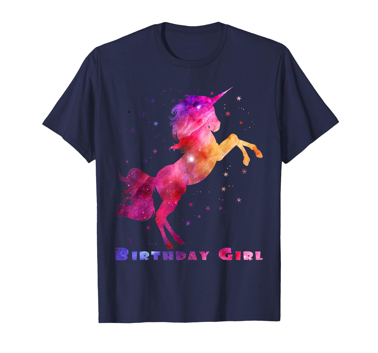 Space Unicorn Birthday Girl Galaxy Unicorn Cute Teens Kids T-Shirt