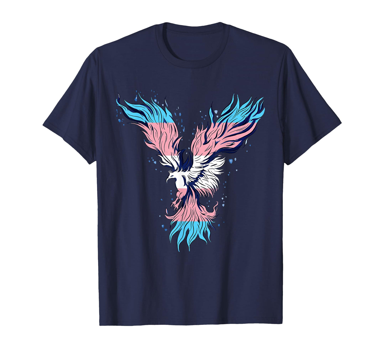 Transgender Phoenix Reborn Transsexual Flag LGBT Trans Bird T-Shirt