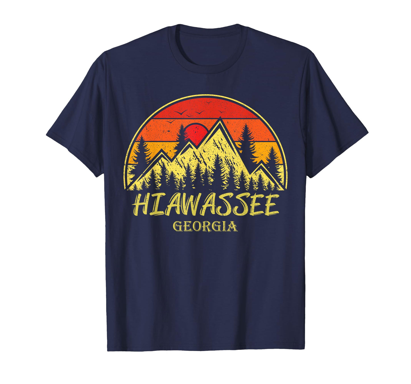 Vintage Hiawassee Georgia GA Mountains Hike Hiking Souvenir T-Shirt