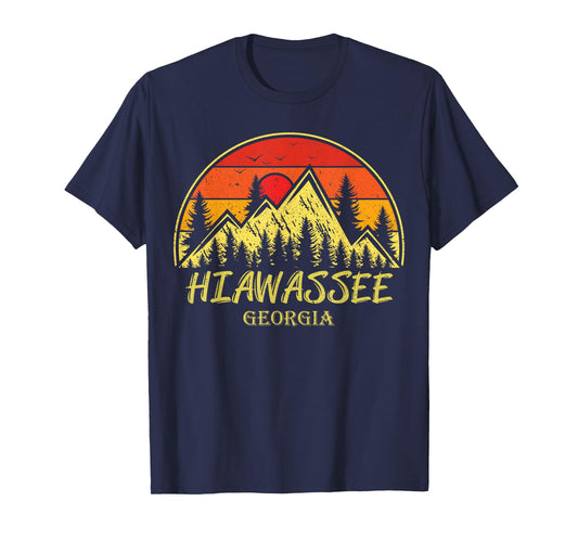 Vintage Hiawassee Georgia GA Mountains Hike Hiking Souvenir T-Shirt