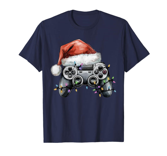 Christmas Video Gamer Controller Xmas Gaming Men Boys Kids T-Shirt