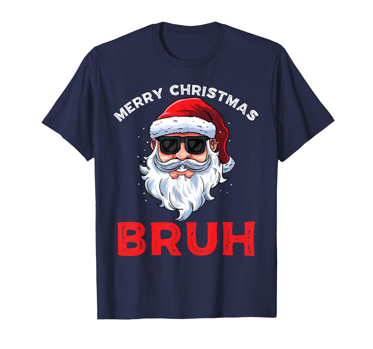 Merry Christmas Bruh Meme Funny Saying for Brother Boys Men T-Shirt