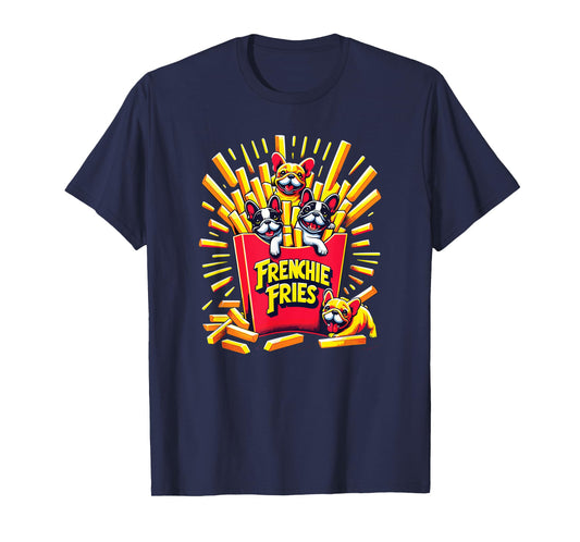 Frenchie Fries - Cute French Bulldog Funny Fries T-Shirt for Men Women Girls Kids