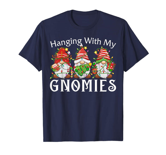 Hanging With My Gnomies Family Christmas Pajamas Men Women T-Shirt