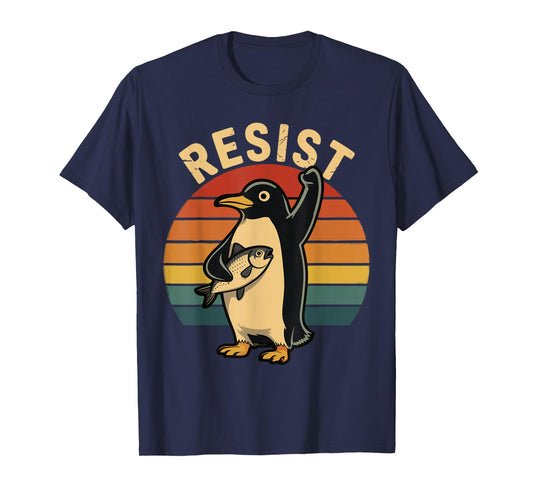 Penguin Meme Penguins Against Tariffs Sarcastic Saying T-Shirt