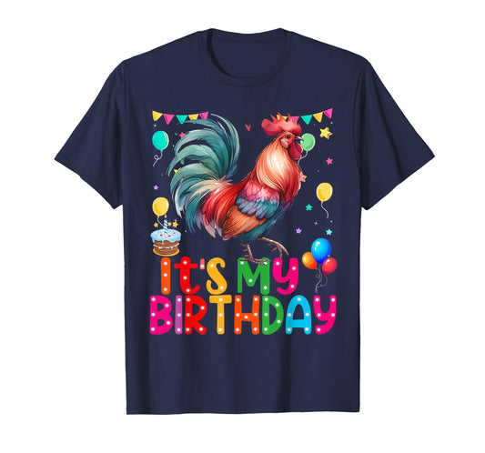 It's My Birthday Chicken for Girls Chicken mommy Party T-Shirt