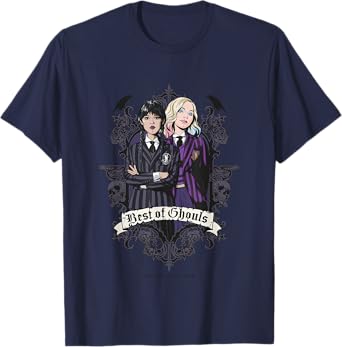Wednesday Best Of Ghouls Wednesday & Enid T-Shirt