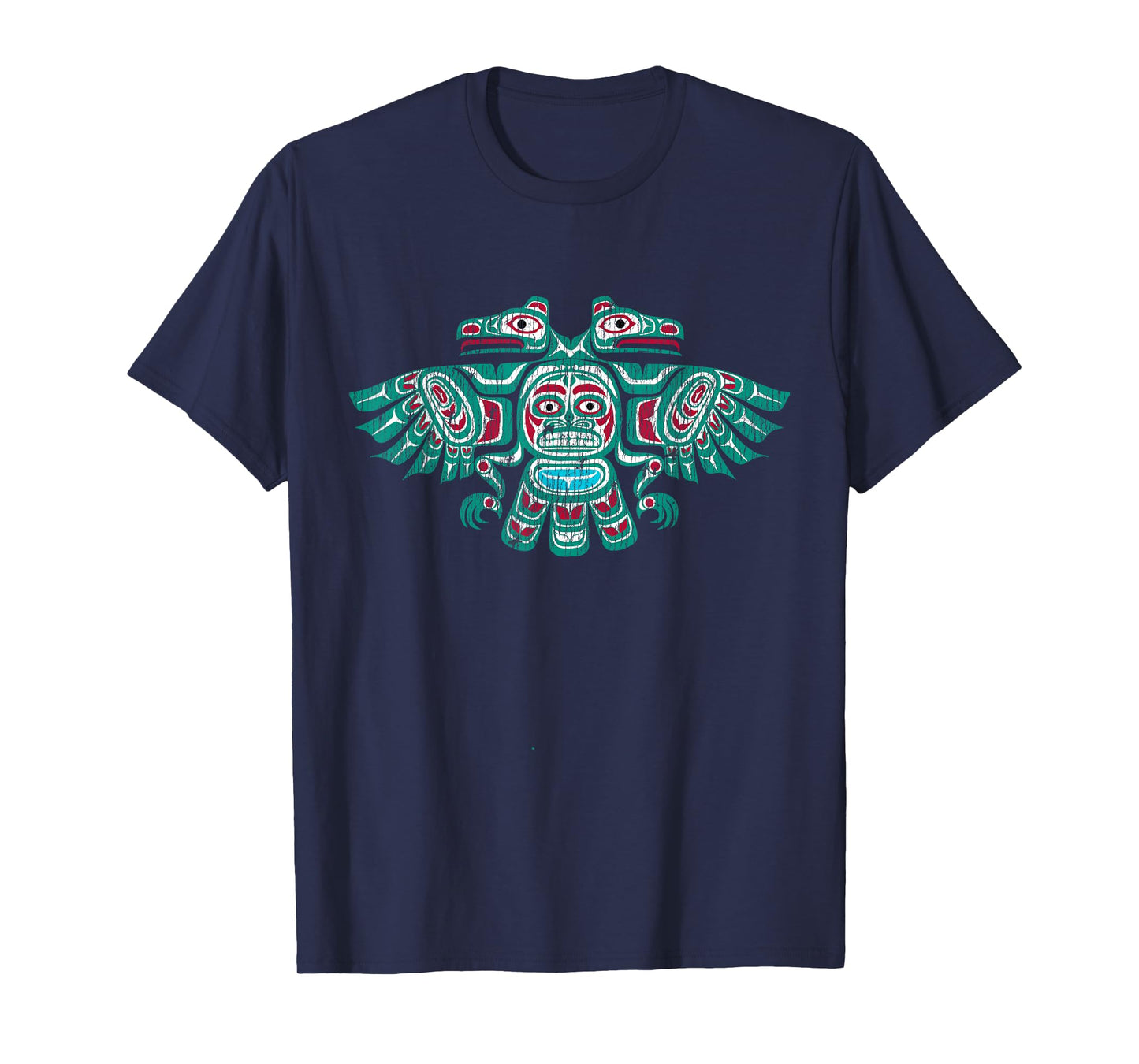 native american haida thunderbird totem pole vintage T-Shirt