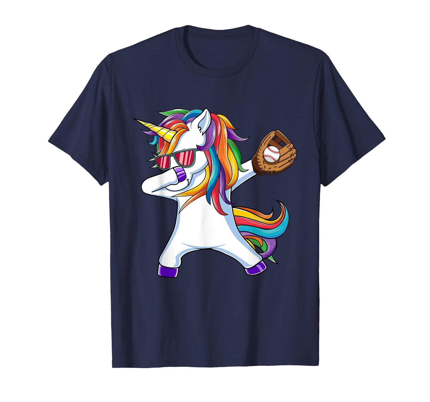 Dabbing Unicorn Baseball T Shirt Kids Funny Dab Dance Gift