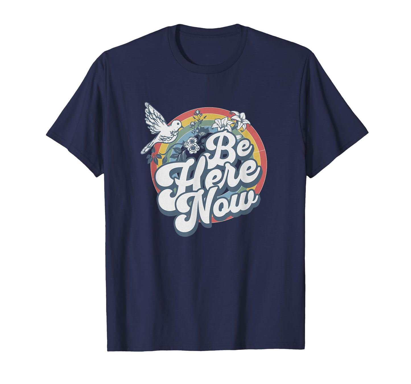 Be Here Now Retro Vintage Spiritual Mindfulness T-Shirt