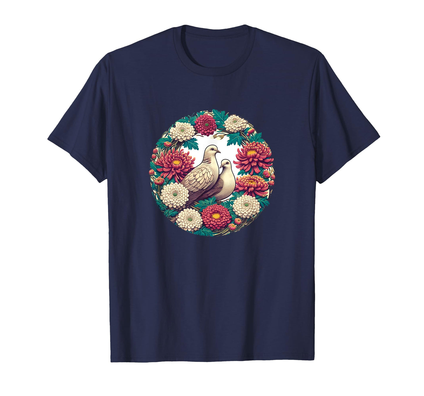 Mourning Doves Art Beautiful Bird Love T-Shirt